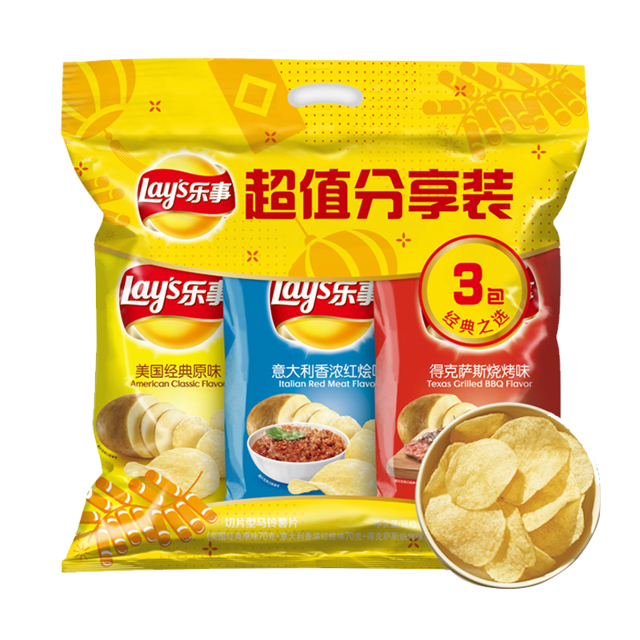 lay"s/乐事 薯片 70g*3包