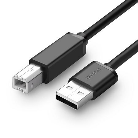绿联 USB高速打印机连接线 1.5 米 黑