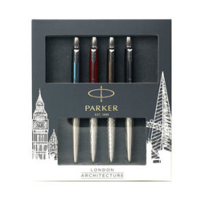 京东PLUS会员： PARKER 派克 Jotter乔特系列 凝胶水笔 4支 伦敦特别款礼盒装 +凑单品