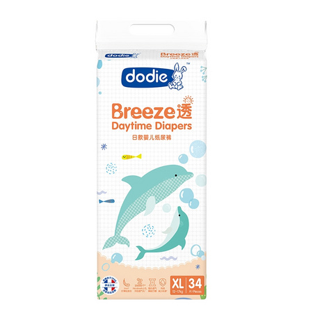 88VIP：Dodie Breeze 透日款 婴儿纸尿裤 XL34片 *3件