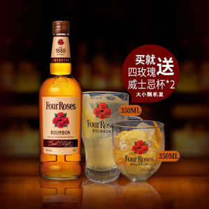 日本进口 FourRoses 四玫瑰 波本威士忌 700ml 168元包邮