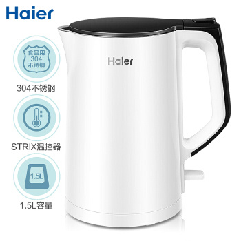Haier 海尔 K1-C01W 电水壶 1.5L 白色