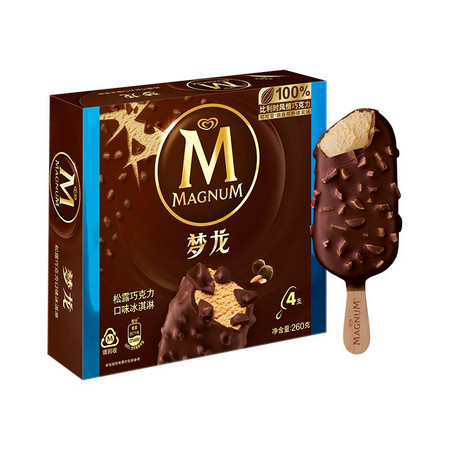 PLUS会员：MAGNUM 梦龙 松露巧克力口味 冰淇淋 65g*4支