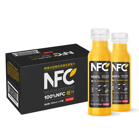 NONGFU SPRING 农夫山泉 NFC果汁 橙汁 300ml*10瓶