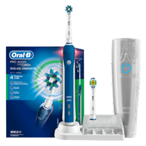 Oral-B 欧乐-B P4000 电动牙刷 天穹蓝 旅行盒+2刷头