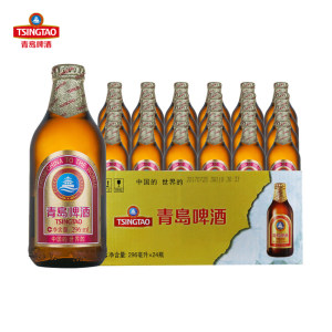 青岛啤酒 中高端款 金质小瓶 296ml*24瓶 84元双11预售到手价