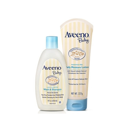 双11预售：Aveeno 艾维诺 儿天然燕麦保湿身体乳 227g+洗护沐浴露 236ml
