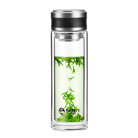 诗特意 玻璃杯 带茶隔 290ml