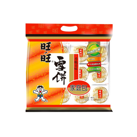 88VIP：Want Want 旺旺 雪饼 家庭装原味 400g *8件