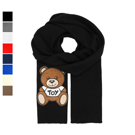 双11预售：MOSCHINO 莫斯奇诺 M5167 男女款小熊字母羊毛围巾