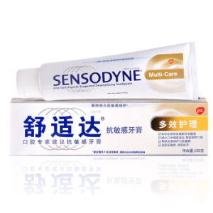 京东PLUS会员： SENSODYNE 舒适达 多效护理 抗敏感牙膏 180g *3件