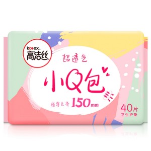 Kotex 高洁丝 小Q包 无香型护垫卫生巾 150mm*40片 *2件