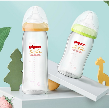 双11预售：Pigeon 贝亲 婴儿宽口玻璃奶瓶套装160+240ml