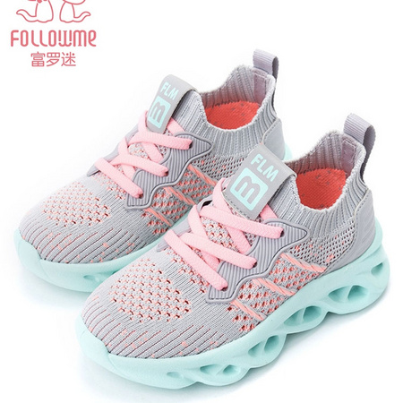聚划算百亿补贴：follow me 富罗迷 女童轻便运动鞋
