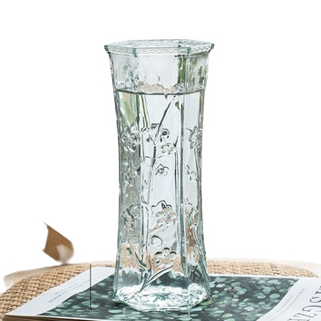 乐之沭 透明玻璃花瓶 25*9cm 多款可选