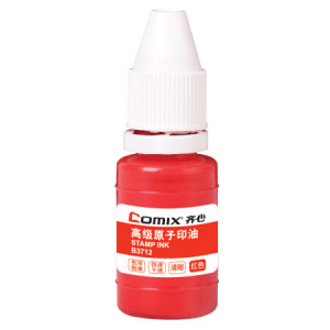 Comix 齐心 B3712 红色原子印油 10ml *52件