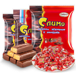 俄罗斯进口 阿孔特红皮糖500g