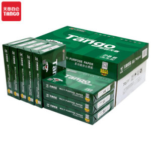 京东PLUS会员： TANGO 天章 新绿天章 复印纸 70g A4 500张/包 8包/箱