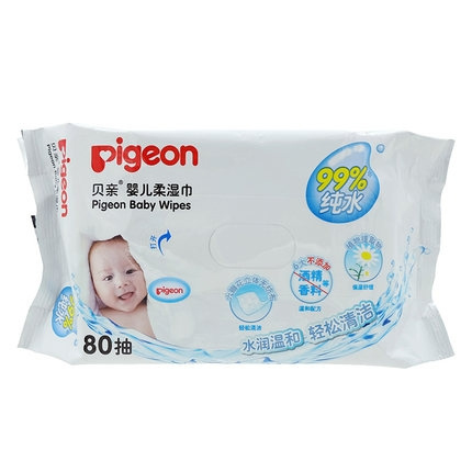 Pigeon 贝亲 婴儿柔湿巾 80抽*12包