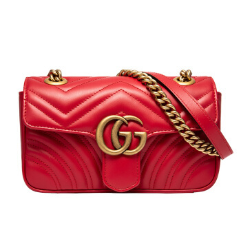双11预售：Gucci GG Marmont系列 446744 女士mini单肩包