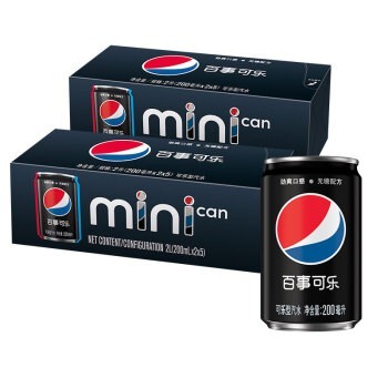 88VIP：百事无糖Pepsi 碳酸饮料 MINICAN 200mlx10罐x2箱 *3件 +凑单品