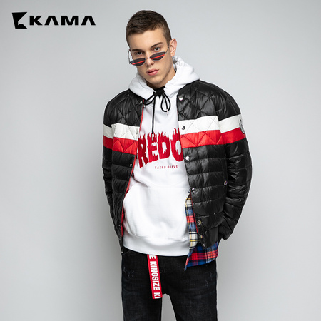 KAMA 卡玛 2418718 男士短款羽绒服