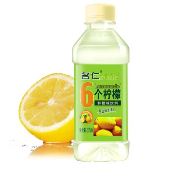 88VIP：名仁 苏打水 6个柠檬维生素c饮料 375ml*24瓶 *5件