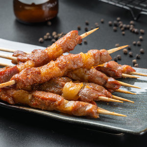 撸串串 内蒙6月龄羔羊 腿肉羊肉串 120g*8袋 共48串 89元火拼价