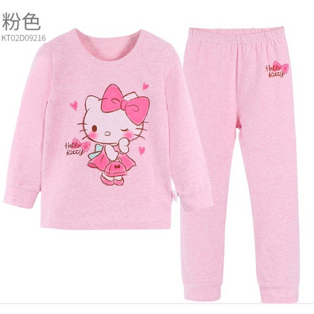 聚划算百亿补贴：HELLO KITTY 凯蒂猫 女童秋衣秋裤套装