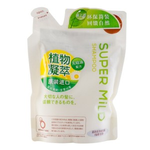 京东PLUS会员： SUPER MILD 惠润 柔净洗发露 绿野芳香 替换装 400ml *5件