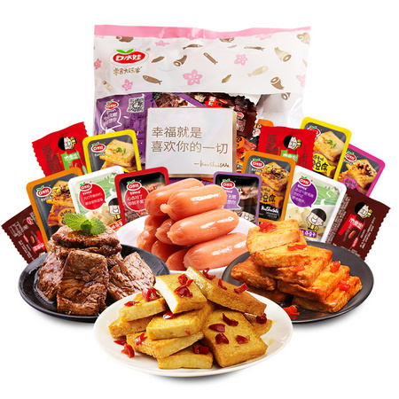 口水娃 鲜弹零食大礼包 260g *2件