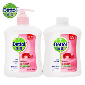 滴露 Dettol 抑菌洗手液 500g*4瓶 39.8元抢先价