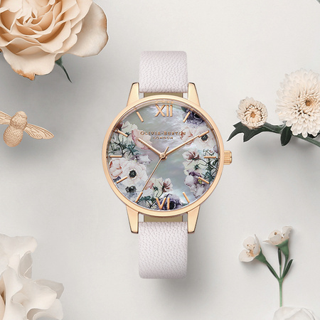 双11预售：OLIVIA BURTON Watercolour Florals系列 OB16PP53 女士时装腕表