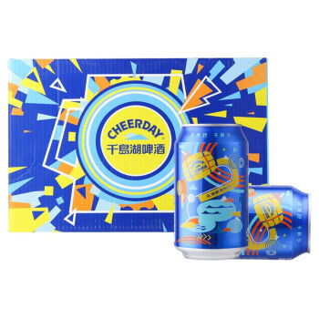 CHEERDAY 千岛湖啤酒 乐享时光拉罐 330ml*6罐*4组 *3件