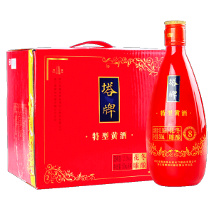 塔牌 八年冬酿花雕酒 半干型黄酒 500ml*6瓶礼盒装