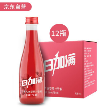 日加满 欧李气泡型果汁饮料 250ml*12瓶 *2件
