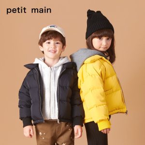 日本人气童装 petitmain 儿童加厚保暖面包羽绒服 219元预售到手价