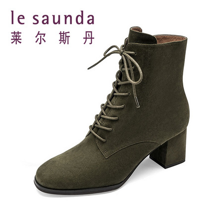 le saunda 莱尔斯丹 68901 女士高跟八孔短靴