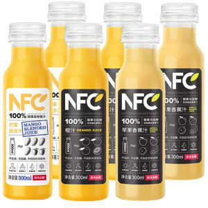 农夫山泉 100%NFC橙汁 300ml*8瓶