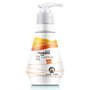 京东PLUS会员： Hosjam 皓齿健 火山岩矿物牙膏 椒样薄荷 220g *10件