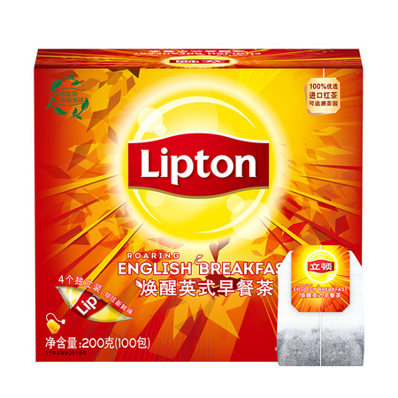 Lipton 立顿 红茶袋泡茶 100包