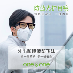 One&One 防蓝光眼镜 套镜 可直接套在近视镜上 178元包顺丰