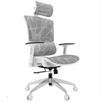 Ergoup 有谱 启元 人体工学椅 标准版白框斑马纹 旋转升降扶手