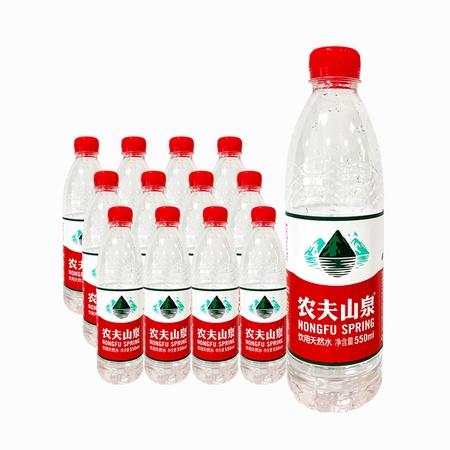 16点开始、聚划算百亿补贴：NONGFU SPRING 农夫山泉 矿泉水 550ml*12瓶