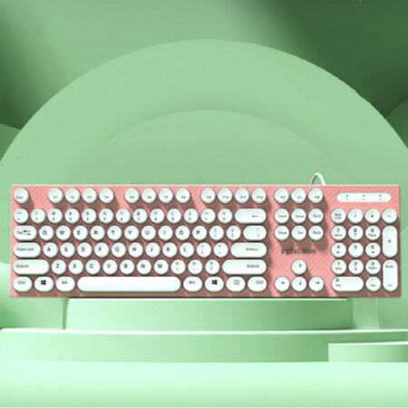 inphic 英菲克 朋克静音有线键盘