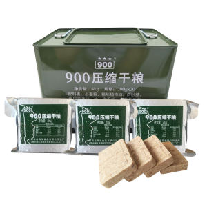 军工品质 900铁桶装 压缩饼干 200g*20袋 共8斤