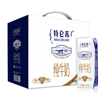88VIP：MENGNIU 蒙牛 特仑苏纯牛奶 250ml*16包 *2件