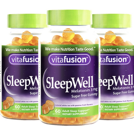 88VIP：Vitafusion 褪黑素软糖咀嚼 60粒*3瓶