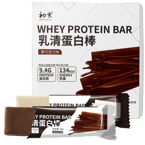 初吉 乳清蛋白 巧克力能量棒 9支共360g/件 代餐增肌