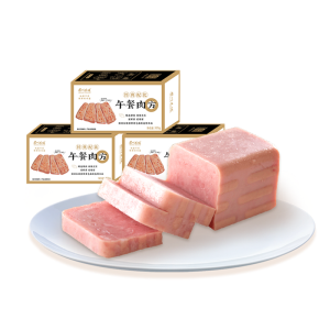 眉州东坡 无淀粉午餐肉罐头 320g*3盒 4.9高分